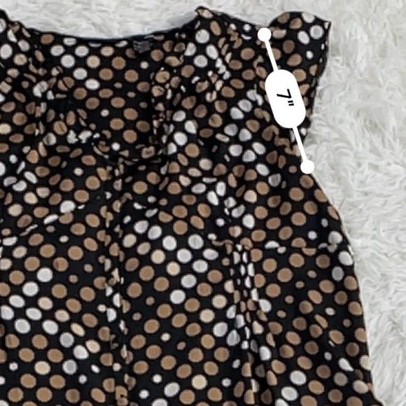 Women’s Apostrophe Multicolored Polka Dot Sleeveless Button Up Blouse (xl) EB12 - Picture 9 of 9